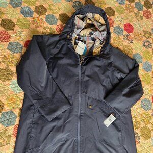 Barbour Heron jacket size 14 US 18 UK, navy, NWT